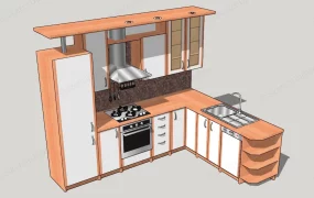 L Shape Kitchen Cabinet