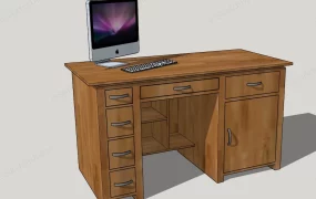 Wood Computer Desk