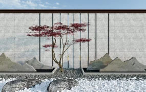 Zen Garden Feature Wall Idea