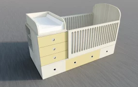 Baby Crib With Storage