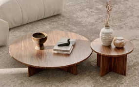 Japandi Style Nesting Coffee Table Set