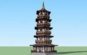 Buddhist Pagoda Tower