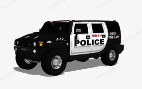 Hummer H2 Police Car