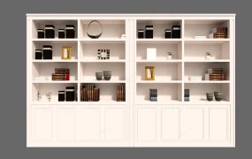 Built In Library Wall Bookcase Unit