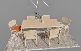 7 Piece Casual Dining Set