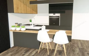 Small Kitchen With Breakfast Bar