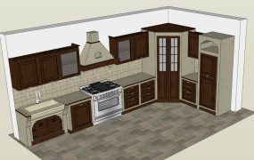 Early American Kitchen Cabinets