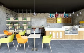 Bubble Tea Beverage Shop Design