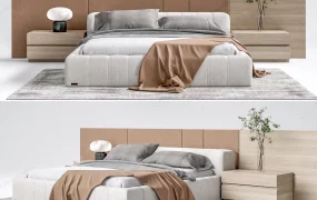 Upholstered Bed With Headboard