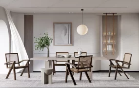 Wabi Sabi Dining Room Interior