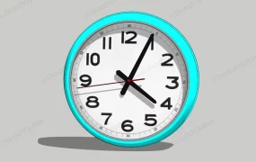 Blue Wall Clock
