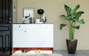 Entryway Cabinet Decor Ideas