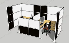 2 Seater Cubicles Workstation