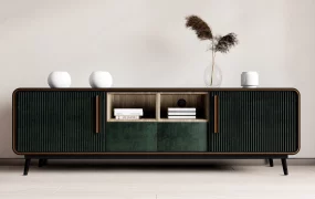 Elegant Modern Fluted Sideboard