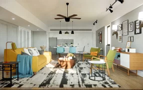 Living Room Kitchen Dining Room Combo