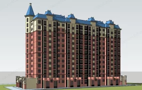 Classical European High Rise Apartment Building