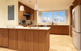 U Shaped Kitchen Design With Peninsula
