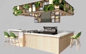 Coffee Shop Counter Design