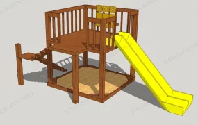 Wooden Indoor Slide