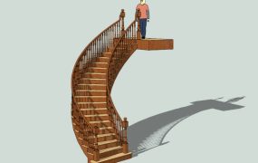 Wooden Carved Staircase