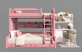 Pink Bunk Beds For Girls
