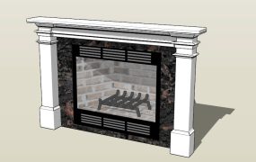 Black Marble Fireplace
