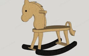 Wood Rocking Horse