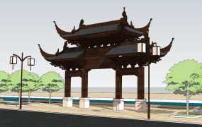Traditional Chinese Gate
