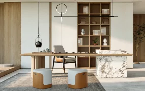 Modern Chinese Tea House Interior