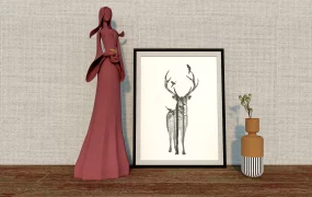 Art Deco Lady Figurine