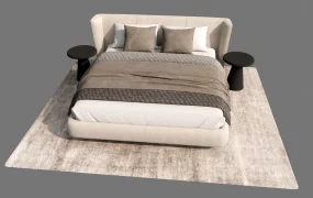 3 Piece Upholstered Bed Set