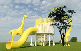 Giraffe Playground Slide