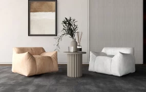 Bean Bag Accent Chairs And Table Set