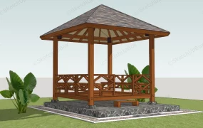 Wood Gazebo Pavilion