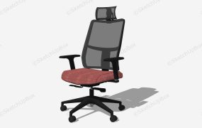Brown Mesh Office Chair