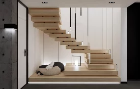 Modern Wooden Stairs Design