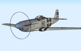American P-51 Mustang Fighter