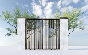 Metal Front Gate Design