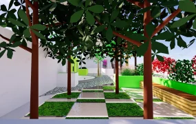 Beautiful Back Yard Landscaping Idea