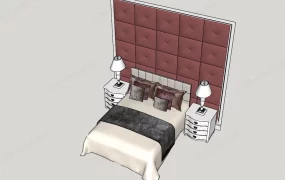 High Headboard Bed Set