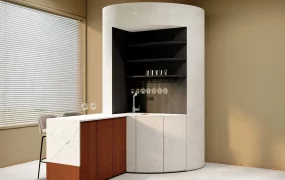 Corner Home Bar Design
