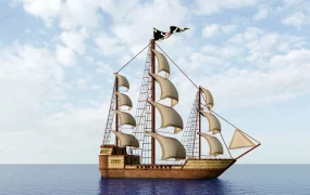 Vintage Pirate Ship