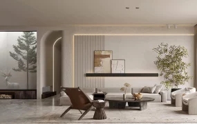 Wabi Sabi Modern Living Room