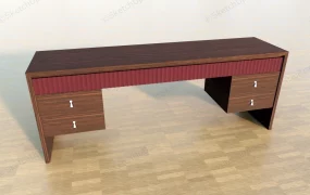 Long Writing Desk With Drawers