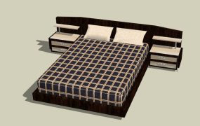Platform Bed with Headboard
