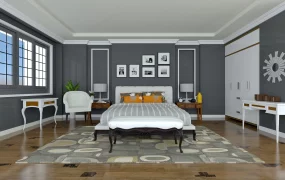 Dark Grey Master Bedroom Decor