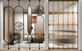 Decorative Glass Room Dividers