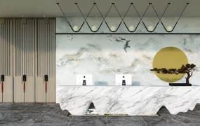 Stylish Hotel Reception Desk Design