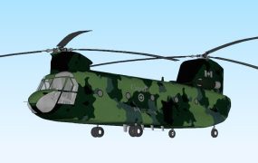 CH-47 Chinook Military Transport Helicopter