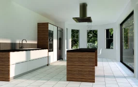 Kitchen Design With Island And Dining Area